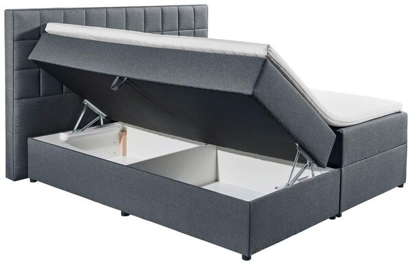Boxspring postel ALASKA 180x200 cm antracit