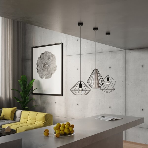 Sollux Lighting Závěsné svítidlo UMBERTO černé