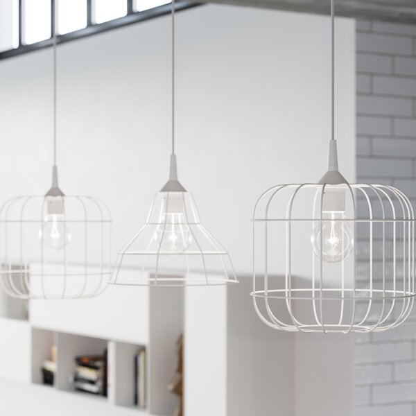 Sollux Lighting Závěsná lampa CELTA bílá