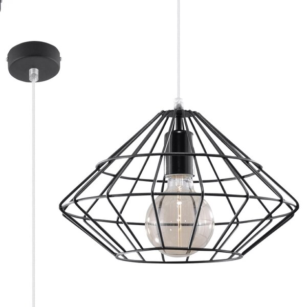 Sollux Lighting Závěsné svítidlo UMBERTO černé