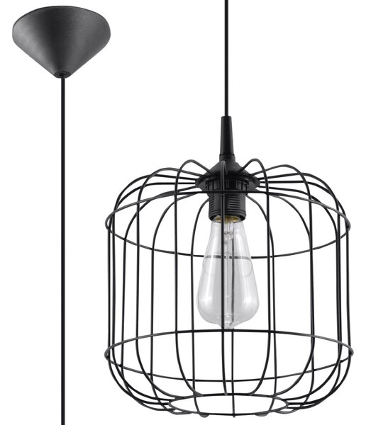 Sollux Lighting Závěsné svítidlo CELTA černé