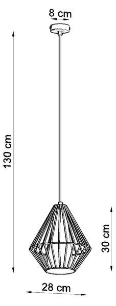 Sollux Lighting Závěsné svítidlo DEMI černé