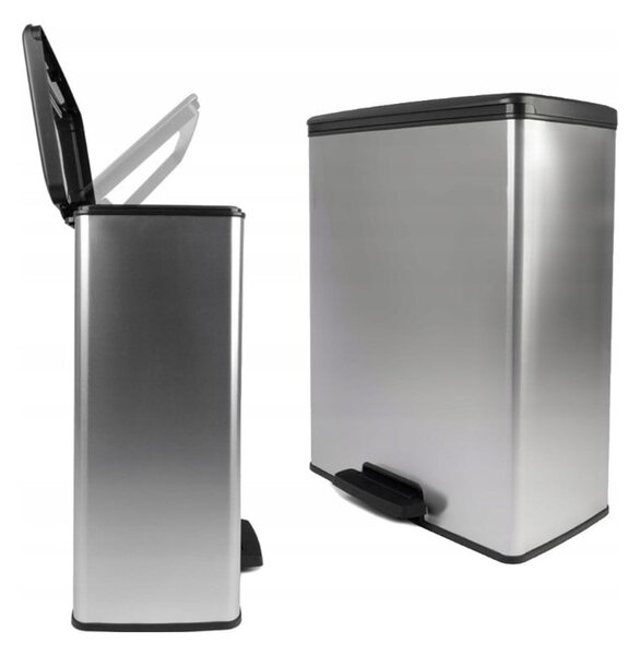 Pedálový plastový odpadkový koš 65 l Rectangular - Curver