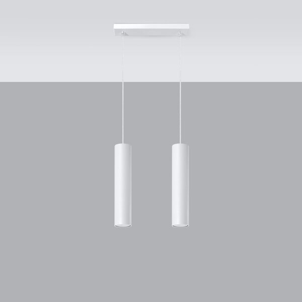 Sollux Lighting Závěsné svítidlo LAGOS 2 bílé