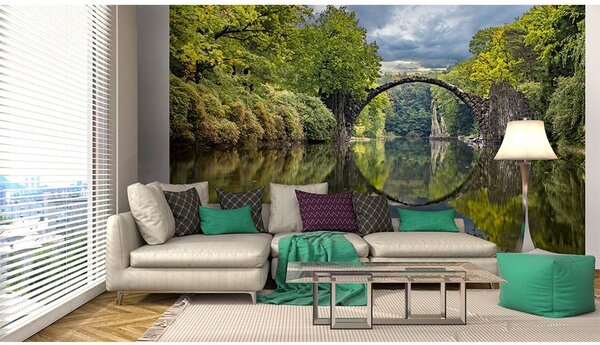 Vliesové fototapety, rozměr 375 cm x 250 cm, obloukový most, DIMEX MS-5-0060