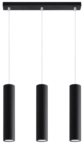 Sollux Lighting Závěsné svítidlo LAGOS 3L černé