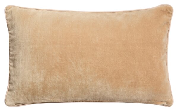 Kave Home Béžový sametový povlak na polštář Ovelin 30 x 50 cm