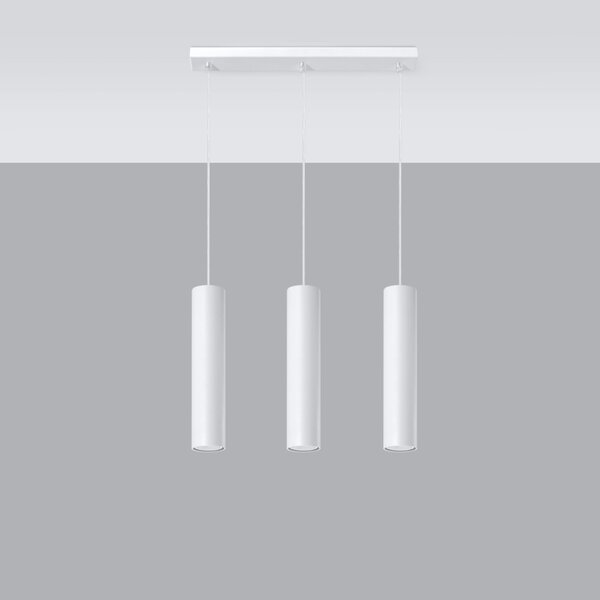 Sollux Lighting Závěsné svítidlo LAGOS 3L bílé