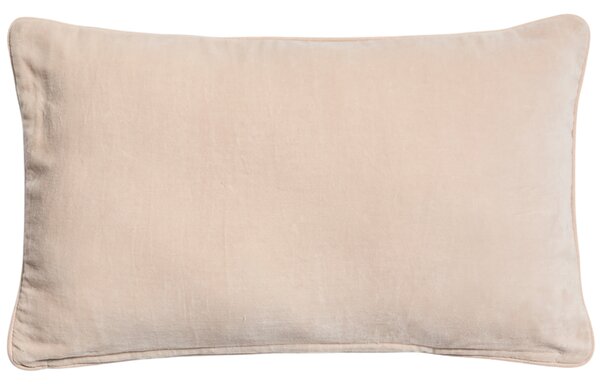 Kave Home Béžový sametový povlak na polštář Ovelin 30 x 50 cm