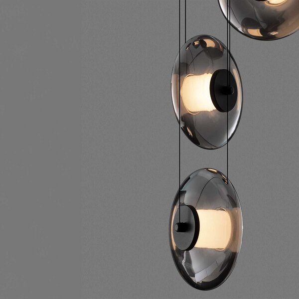 Nova Luce Ballet LED skleněné závěsné svítidlo 3