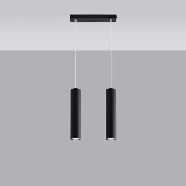 Sollux Lighting Závěsné svítidlo LAGOS 2 černé