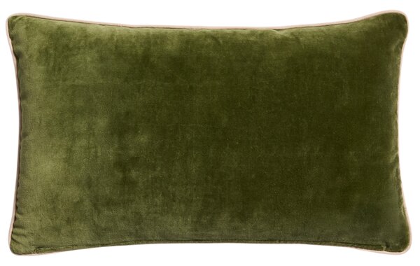 Kave Home Zelený sametový povlak na polštář Ovelin 30 x 50 cm
