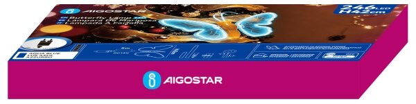 Aigostar - LED Venkovní vánoční dekorace 234xLED IP44 modrá motýl