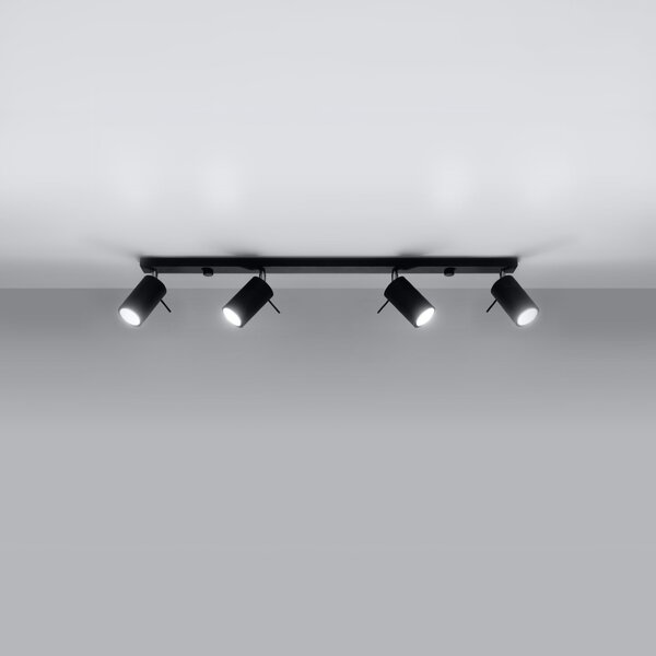 Sollux Lighting Stropní svítidlo RING 4L černé