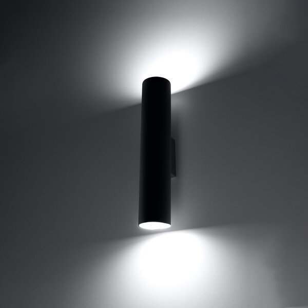 Sollux Lighting Nástěnné svítidlo LAGOS 2 černé