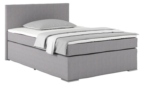 Postel Boxspring Nero, 140x200 cm, šedá