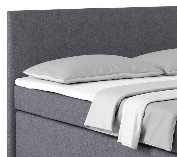 Postel Boxspring NERO PL: 160/200 cm, tmavě šedá
