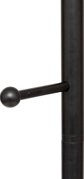 Věšák na kabáty BLACKMARBLE s 6 kovovými háčky, 173 cm