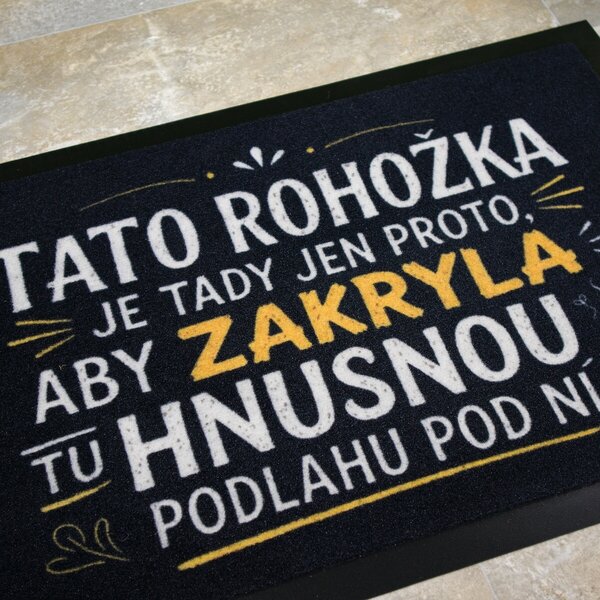 Mercury Flooring, Rohožka Hnusná podlaha 40x60 cm, 40x60, černá