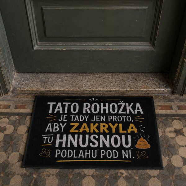 Mercury Flooring, Rohožka Hnusná podlaha 40x60 cm, 40x60, černá