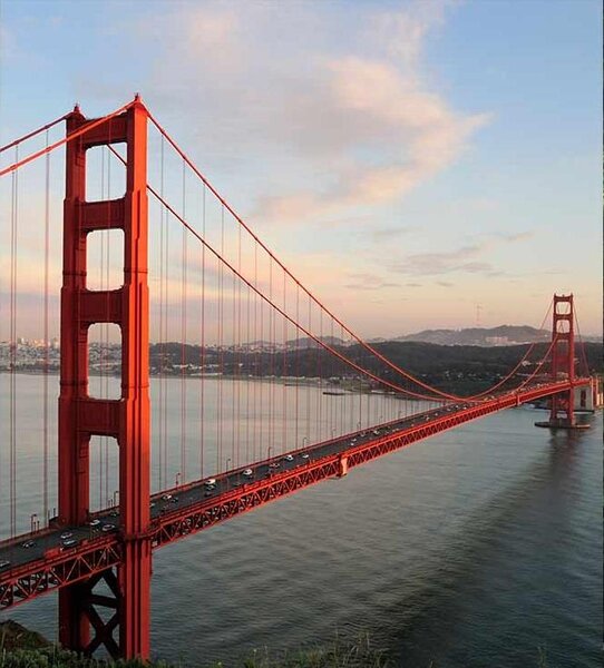 Vliesové fototapety, rozměr 225 cm x 250 cm, Golden Gate, DIMEX MS-3-0015