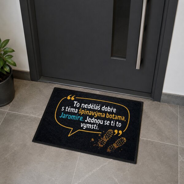 Mercury Flooring, Rohožka To neděláš dobře Jaromíre 40x60 cm, 40x60, černá