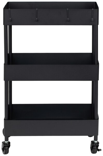 SERVÍROVACÍ VOZÍK, černá, 40/64/22 cm PBJ - Barové vozíky, Online Only