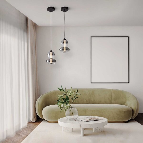 Nova Luce Bally LED skleněné závěsné svítidlo 3