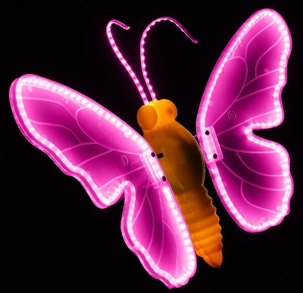 Aigostar - LED Venkovní vánoční dekorace 234xLED IP44 růžová motýl