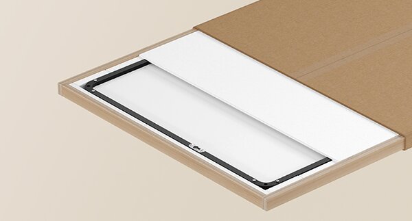 SONGMICS Závěsné zrcadlo Monjra 61x91 cm černé