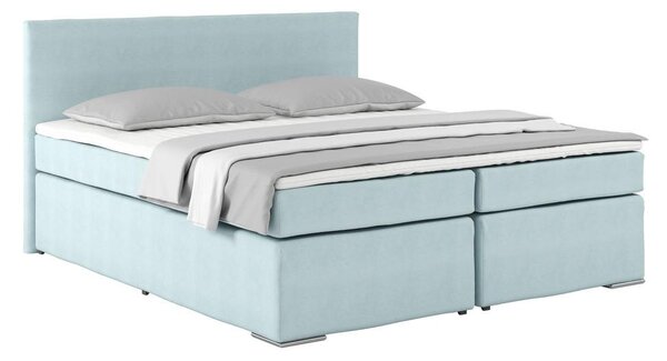 Postel Boxspring NERO PL: 180x200 cm, světlemodrá