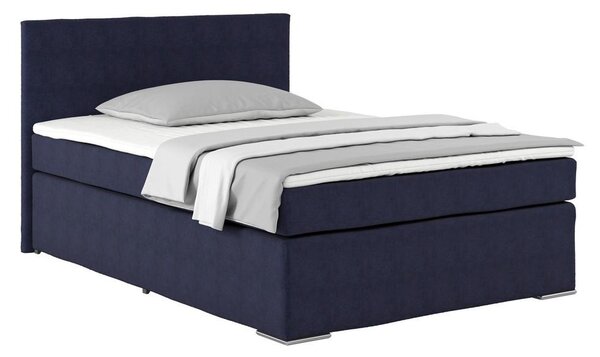 Postel Boxspring NERO PL: 140/200 cm, tmavěmodrá
