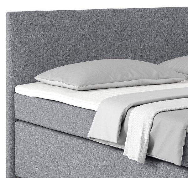 Postel Boxspring Nero, 180x200 cm, šedá