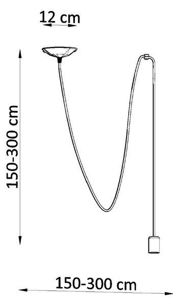 Sollux Lighting Závěsné svítidlo EDISON 1 černé