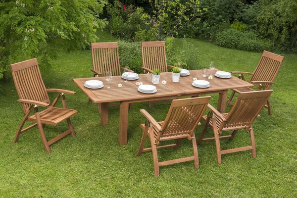 ZAHRADNÍ STŮL, dřevo, 180-260/100/75 cm Gardenson - Online Only zahradní nábytek, Online Only