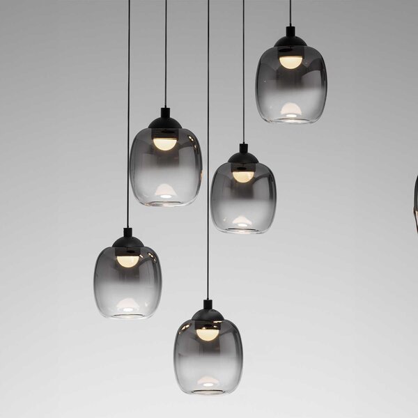 Nova Luce Kita LED skleněné závěsné svítidlo B