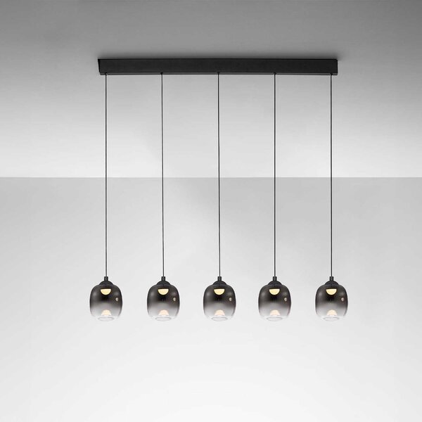 Nova Luce Kita LED skleněné závěsné svítidlo B