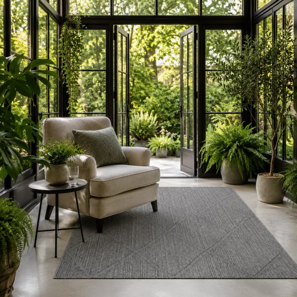 Ayyildiz, Kusový koberec Patara 4952 Grey – na ven i na doma, 80x150, šedá, chodba / předsíň