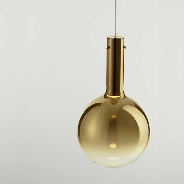 Nova Luce Nostos LED skleněné závěsné svítidlo Zlatá