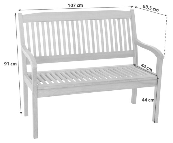 ZAHRADNÍ LAVICE dřevo Gardenson - Online Only zahradní nábytek, Online Only