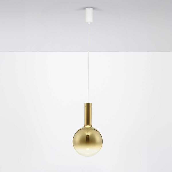 Nova Luce Nostos LED skleněné závěsné svítidlo Zlatá