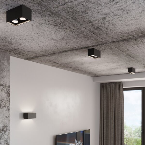 Sollux Lighting Stropní svítidlo QUAD černé