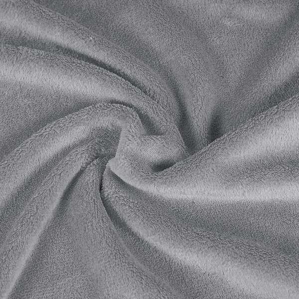 Goldea mikrovlákno tmavě šedé - oboustranné - metráž š. 150 cm 150 cm