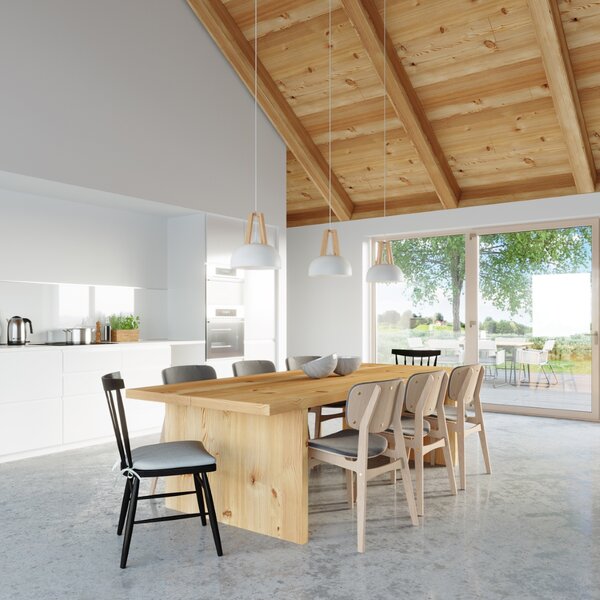 Sollux Lighting Závěsné svítidlo CASCO bílá/přírodní dřevo