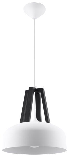 Sollux Lighting Závěsná lampa CASCO bílá/černá
