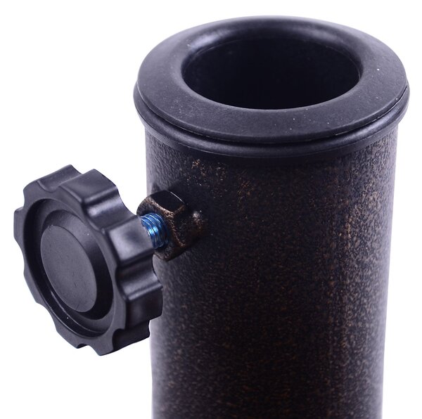 Základna pro slunečník Outsunny, hmotnost 19 kg, stojan pro slunečník vhodný pro stonky 38 mm/48 mm, pryskyřice, pro terasu nebo patio Ø54,5x34 cm, br