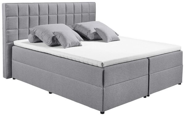 Boxspring postel ALASKA 180x200 cm šedá