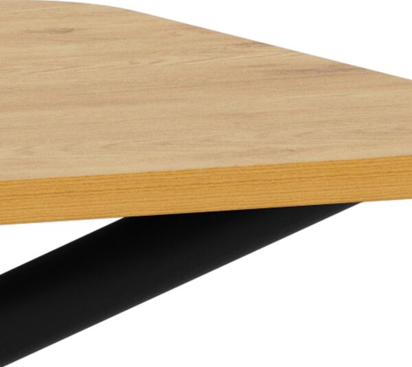 Actona Jídelní stůl Levanto 160 cm dub divoký/černý