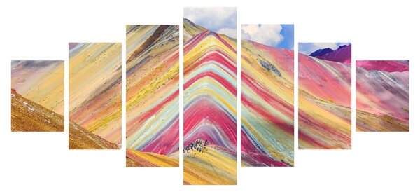 Obraz - Duhová hora, Peru (210x100 cm)