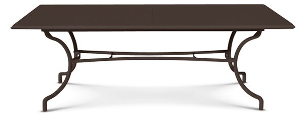 Ethimo Rozkládací jídelní stůl Elisir, Ethimo, obdélníkový 160-220x90x75 cm, lakovaná ocel barva White